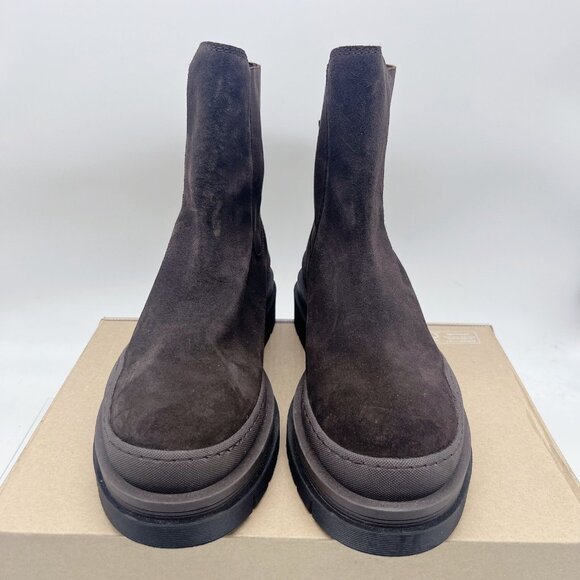 See By Chloe Alli Platform Ankle Chelsea Boots Brown Suede Pull On EU 40 US 10 - Picture 5 of 12
